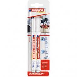 Edding 4085 Blister con 2 marcadores. Blancos.