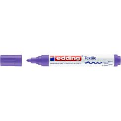 Edding 4500 Marcador textil para ropa. Trazo: 2-3 mm. A prueba de lavado  hasta 60º. Color violeta neón