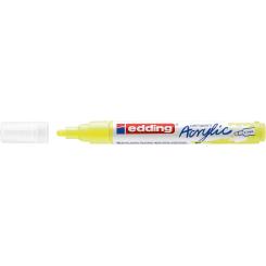 Edding 5100 Marcador acrílico.Trazo medido de 2-3 mm. Color: amarillo neón mate