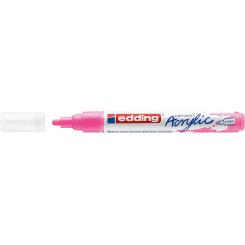 Edding 5100 Marcador acrílico.Trazo medido de 2-3 mm. Color: rosa neón mate