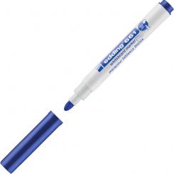 Edding 661 Marcador para pizarras blancas y superficies no porosas. Cuerpo de plástico y punta redonda. Trazo:1-2 mm. Color azul