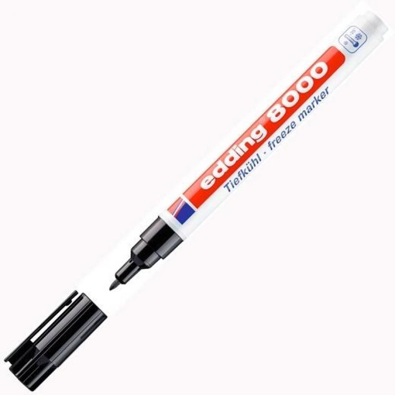 Edding 8000 Marcador para congelados. Trazo de 1 mm. Color negro.
