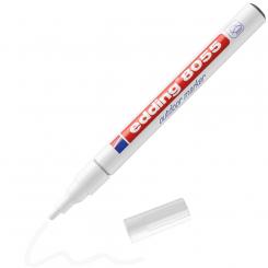 Edding 8055 Blister con 1 marcador permanente con tinta pigmentada. Color blanco