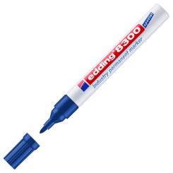 Edding 8300 Marcador permanente para superficies ligeramente aceitosas ó con polvo. Trazo:1,5-3 mm. Colores azul
