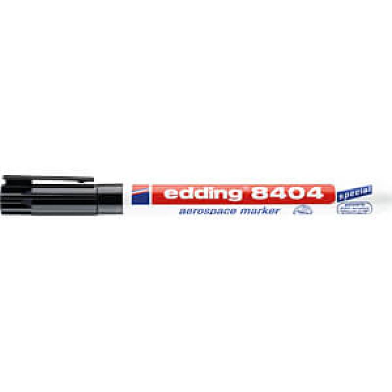 Edding 8404 Marcador AEROSPACE . Tinta pigmentada. Resistente a los disolventes y barnices. Trazo:0,75 mm. Color negro