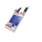 Edding 90 Caja con 10 marcadores. Colores: negro (2 uds), amarillo, violeta, azul claro, verde claro y blanco (4 uds.)