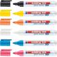 Edding 95 Pack 6 marcadores. Colores negro, amarillo, naranja, rosa, azul claro y blanco