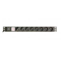 Gembird EG-PDU-014-C14 unidad de distribución de energía (PDU) 8 salidas AC 1U Negro