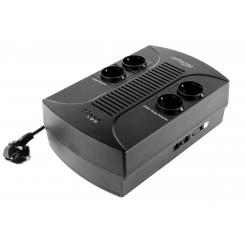 Gembird EG-UPS-001 sistema de alimentación ininterrumpida (UPS) 0,65 kVA 390 W 4 salidas AC