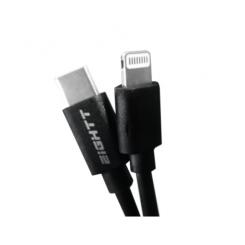 Eightt ECT-6B cable de conector Lightning 1 m Negro