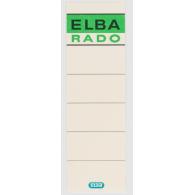 ELBA Bolsa 10 Etiquetas Archivador Palanca Autoadhesivas Ancha (8Cm) Hueso