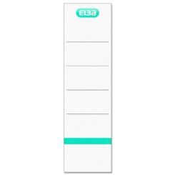 ELBA Bolsa 10 Etiquetas para archivador de Palanca Cartón Ancha (8Cm) Blanca