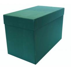 ELBA Cajas Transferencias cartón Forrado Tela Verde