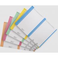 ELBA Hoja A5 27 Etiquetas Aku/Arcón 14,4X0,8 Blancas Borde Color