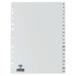 ELBA Índices Alfabéticos Plástico Fº AZ 20P Gris