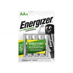 Energizer Universal Pila Recargable Hr6 Aa 1300Mah Blister*4