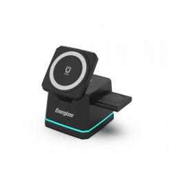 Energizer WCP307 cargador de dispositivo móvil Auriculares, Smartphone, Reloj inteligente Negro USB Cargador inalámbrico Carga rápida Interior