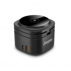 Energizer WCP311 cargador de dispositivo móvil Auriculares, Smartphone, Reloj inteligente Negro USB Cargador inalámbrico Carga rápida Interior