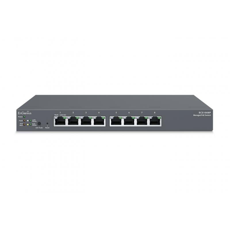 engenius-ecs1008p-switch-gestionado-l2-gigabit-ethernet-10-100-1000-energia-sobre-ethernet-poe-negro