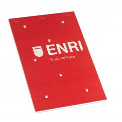 ENRI Bloc Grapados tapa blanda A4 80H.4X4 Rojo