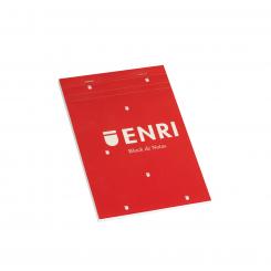 ENRI Bloc Grapados tapa blanda A5 80H.4X4 Rojo