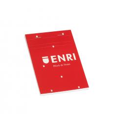 ENRI Bloc Grapados tapa blanda A6 80H.4X4 Rojo