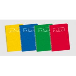 ENRI Cuaderno espiral tapa dura Fº 80H cuadriculado 4X4 Srtd Status