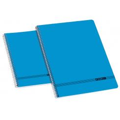 ENRI Cuadernos tapa blanda 4º 80H.Liso AZul Oficina