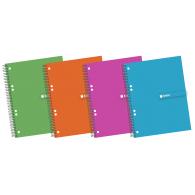 ENRI Cuaderno espiral Micro tapa extradura A5+ 140H cuadriculado 5X5 Srtd