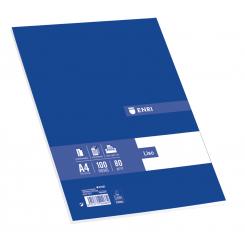 ENRI Resmilleria tapa blanda A4 100H.Liso AZul