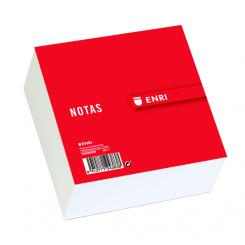 ENRI Taco Notas tapa blanda 10X10X5 500H.Liso Rojo