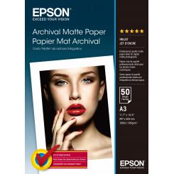 Epson Archival Matte Paper, DIN A3, 189 g/m², 50 hojas