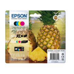 EPSON Cartucho 4 colores Multipack 604XL Negro/604 CMY  XP-2200, WF-2910DWF Piña