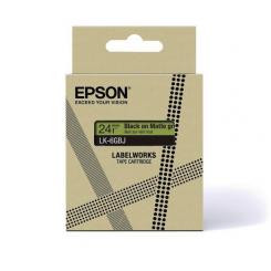 EPSON Cartucho de etiquetas Matte Tape   Green/Black 18mm(8m)   LK-5GBJ