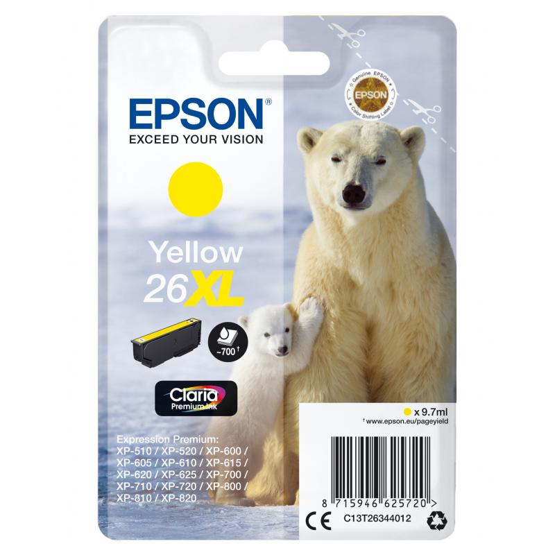 epson-claria-premium-cartucho-amarillo-26xl-alta-capacidad-expression-premium-xp-510-700-pag