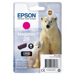 Epson Claria Premium Cartucho magenta 26 (Blister + Alarma Acustico/Radiofrecuencia), 300 pag