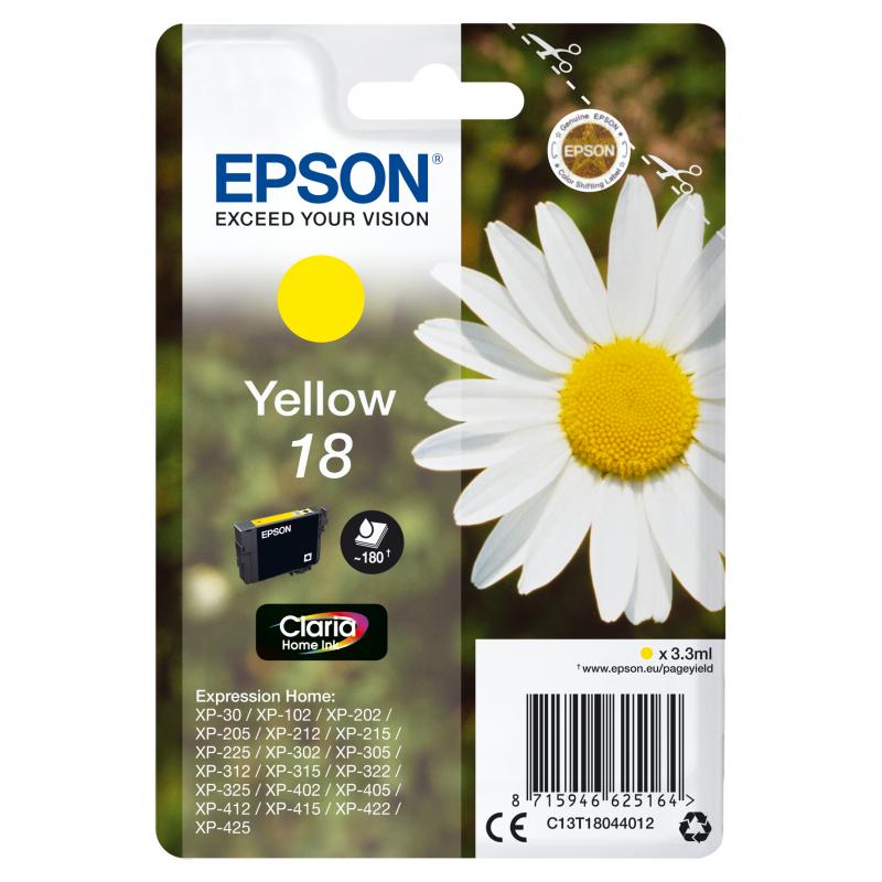 epson-expression-home-xp-102-205-305-405-cartucho-amarillo-nº18