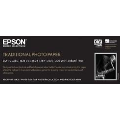 Epson GF Papel photo TRaditional 64 X 15,2M - 300 G/M2
