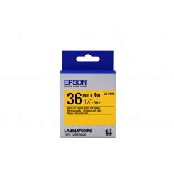 Epson Labelworks Etiqueta amarillo Pastel/negro - 36mm/9M (Lk-7Ybp)