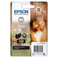 Epson Singlepack Gris 478XL Claria photo HD ink Ardilla