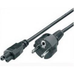 Equip 112150 Negro 1,8 m C5 acoplador CEE7/4