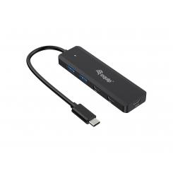 Equip 128964 hub de interfaz USB 3.2 Gen 1 (3.1 Gen 1) Type-C 5000 Mbit/s Negro