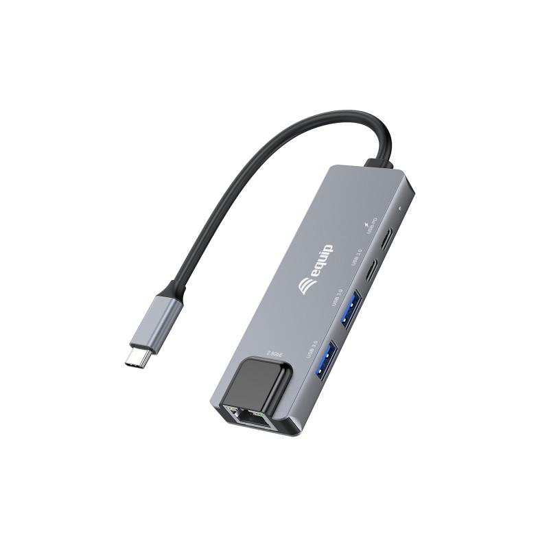 equip-133496-adaptador-multifuncion-5-en-1-25-gbe-usb-a-x-2-usb-c-x-1-usb-c-100-w-usb-pd