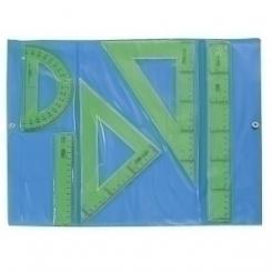 Equipo Dibujo Safta Verde 25 Centimetros