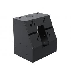 Ergonomic Solutions SpacePole Kiosk SPK110-02 accesorio para terminal de punto de venta Modulo central Negro Metal 75 x 75 mm 100 x 100 mm