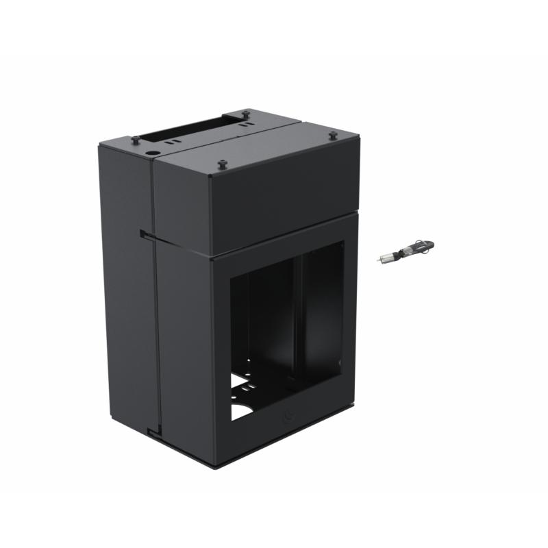 ergonomic-solutions-spacepole-kiosk-spk212-02-accesorio-para-terminal-de-punto-de-venta-modulo-central-negro-metal