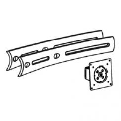 Ergotron DS100 Crossbar Extender, Short Negro