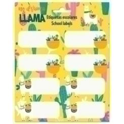 Erik Etiqueta Escolar Erik 15,8X20 Llama Love