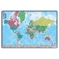 Erik Lamina Escolar Erik Pvc 40X59,5 Didactica Mapa Mundo