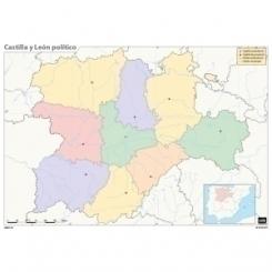 Erik Mapa Mudo Erik Color Politico Castilla Y Leon